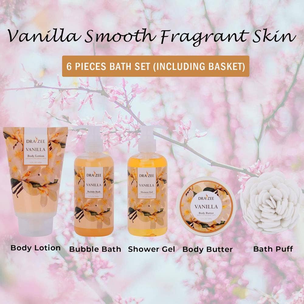 Mothers Day Gift 8 Pc Vaniila Spa Set, Gift Set for Women