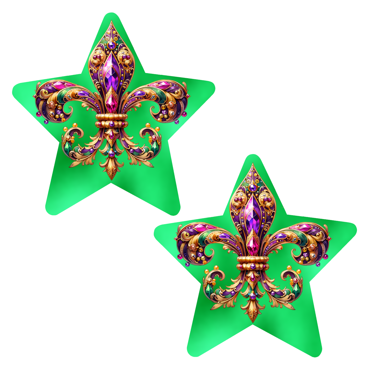 Mardi Gras St Louis Nipple Cover Pasties
