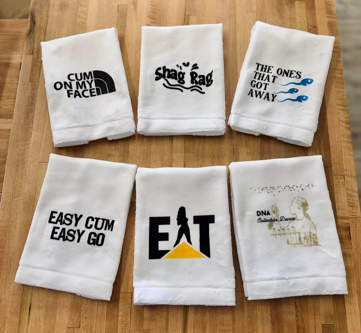SEX TOWEL - NAUGHTY TOWEL - CUM RAG - AFTER DARK - GAG GIFT
