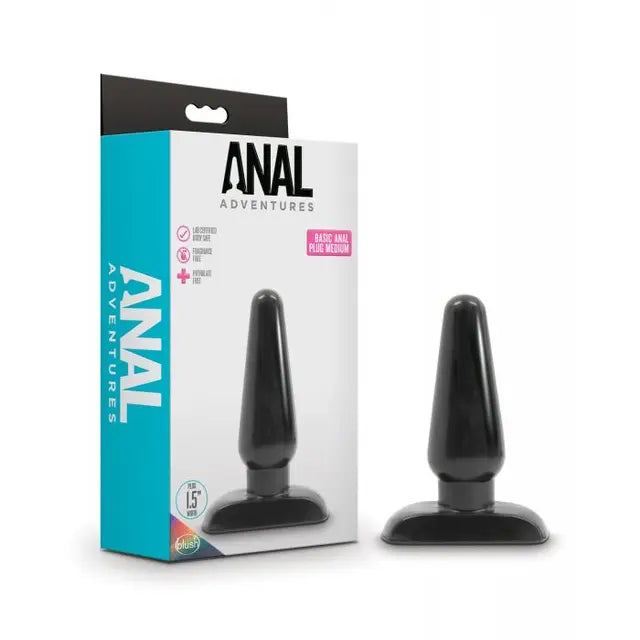 Basic Anal Plug Medium Black - eld BL18715