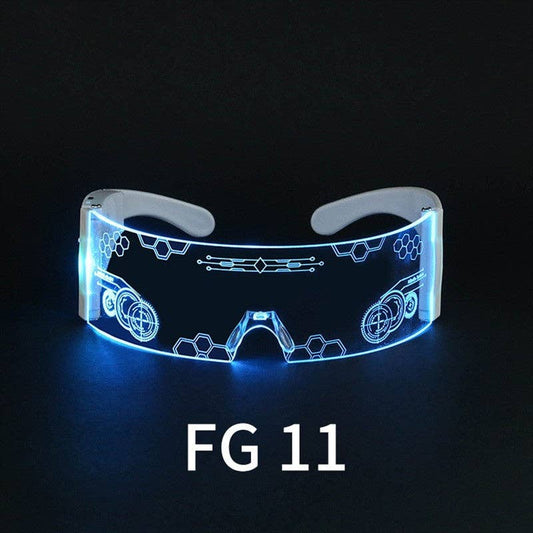 Color-Changing LED Glasses With Foldable Side For Charging
