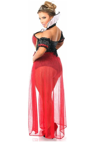 DC 6PC Sexy Fairytale Red Queen Costume - TD-981