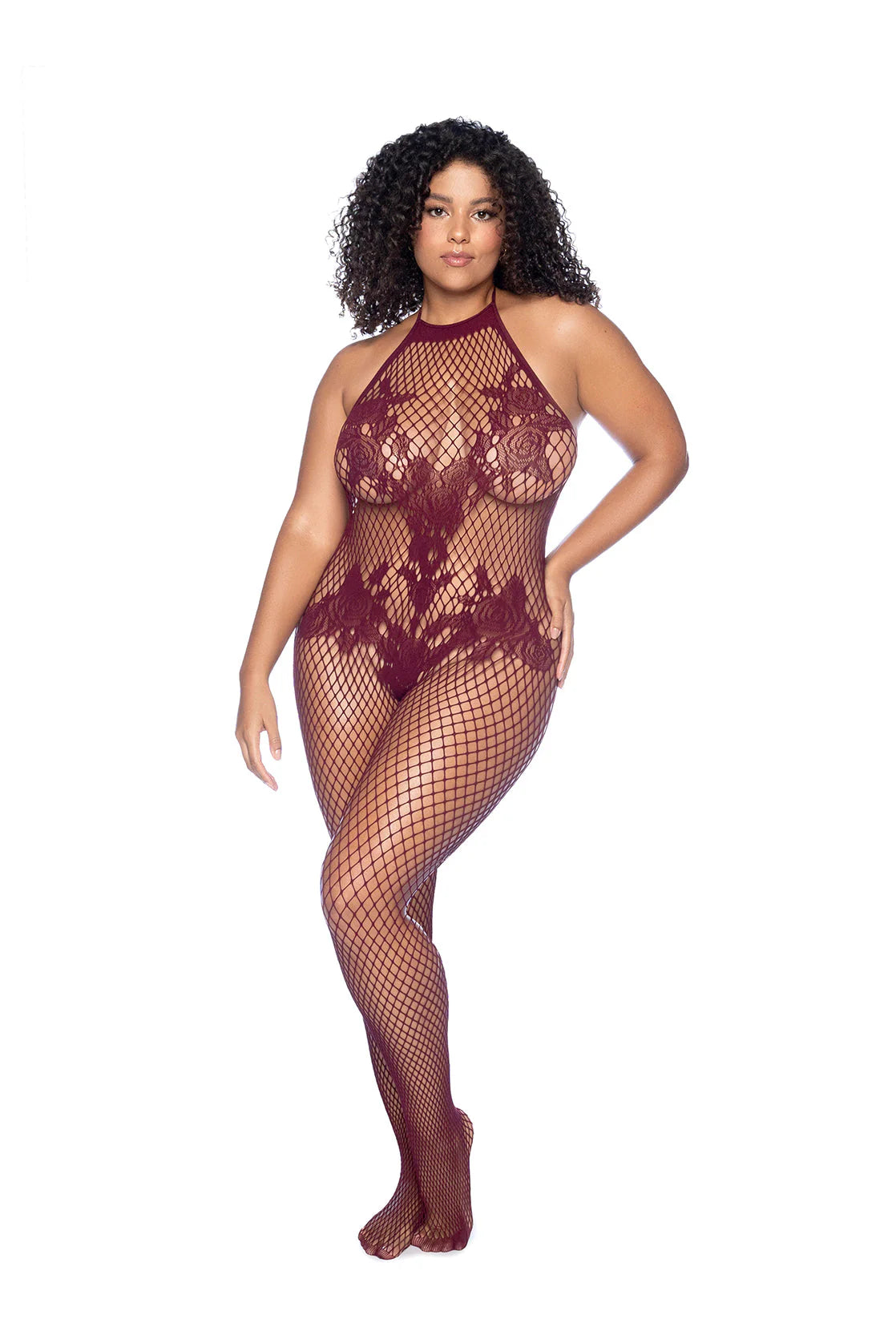 Map Floral Fishnet Bodystocking - 1116X