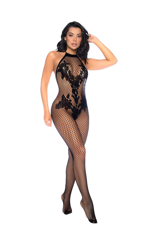 Map Floral Bodystocking - 1116