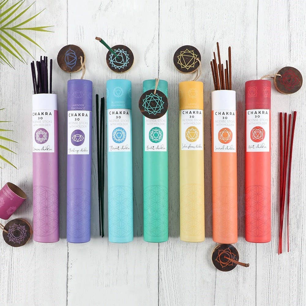 Seven Chakra Incense Display (28pcs)