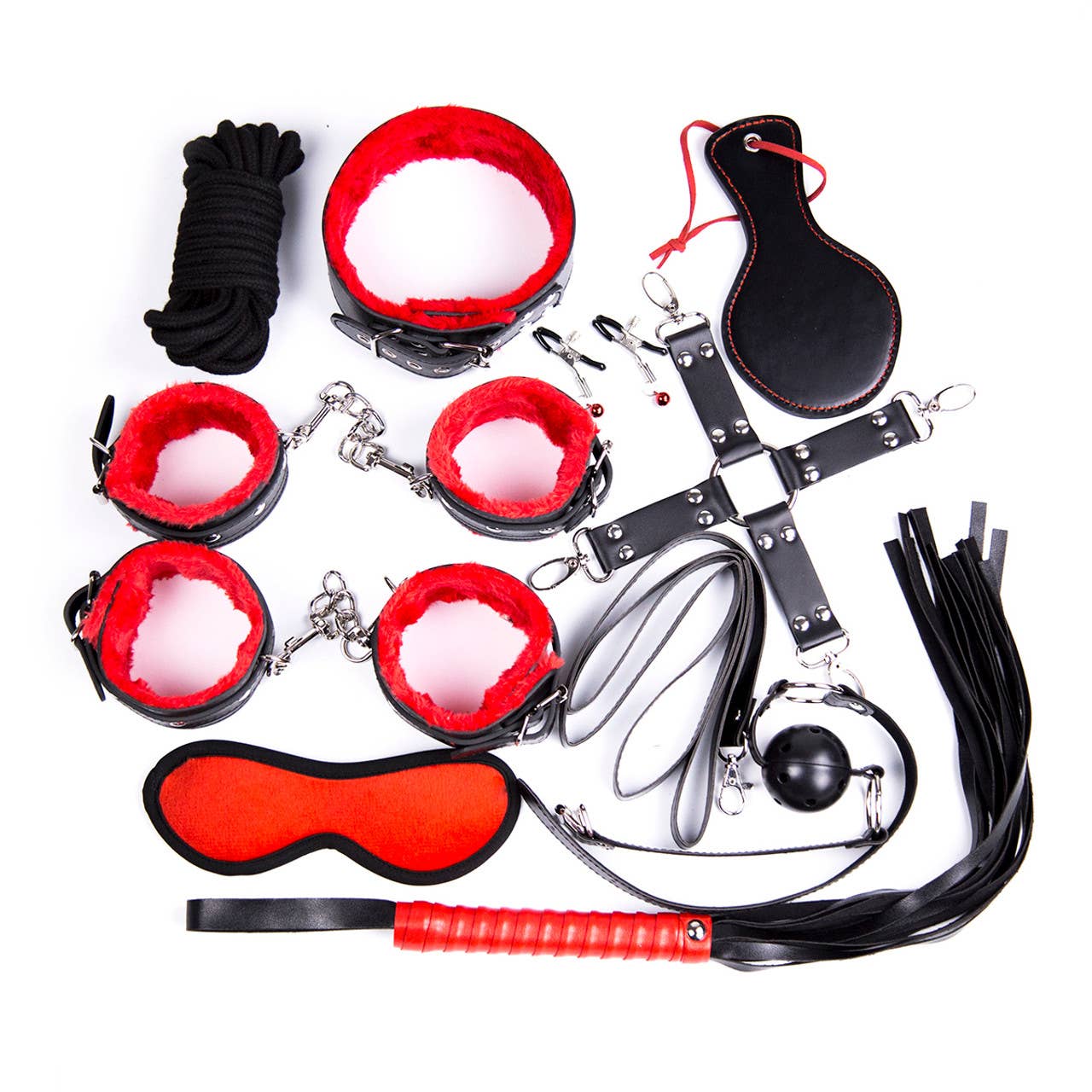 Bondage Kit - 14 Piece Deluxe Bondage Kit