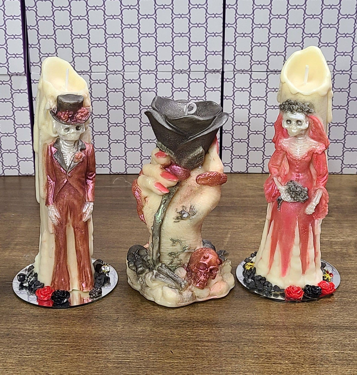Witch's Rose Candles