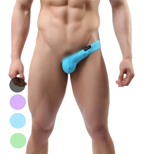 Men's Cotton Thong with Side Personality Strap