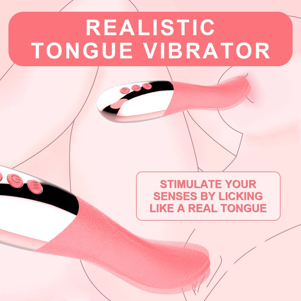Soft electric simulation tongue licking clitoris masturbator
