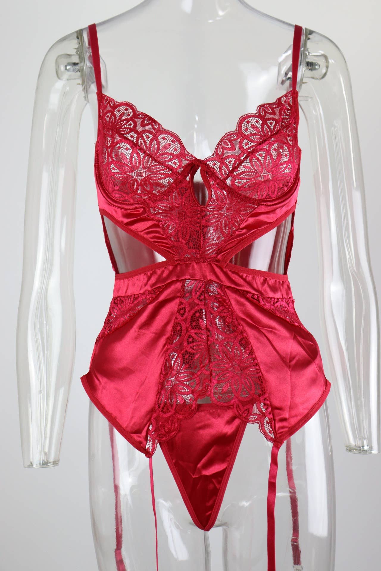 Sexy Lace Jumpsuit Bra Set
