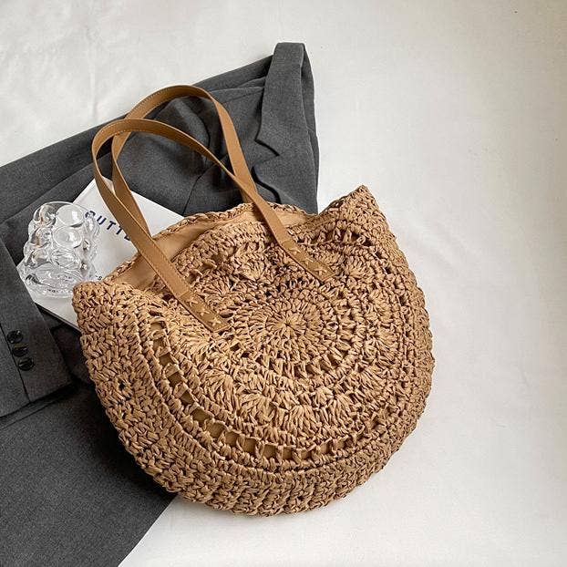 Seaside conch straw shoulder bag