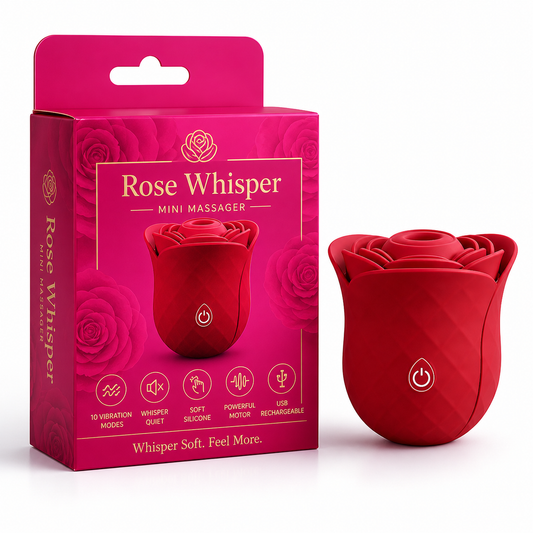 Rose Whisper Floral Massager - 10 Modes & Factory Direct