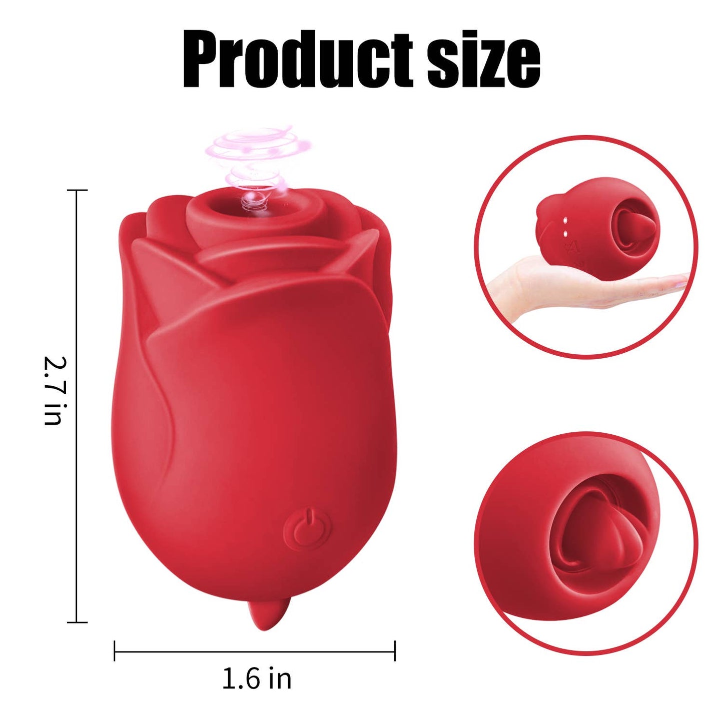 Rose and tongue 2 in 1 Adult Sex Toys