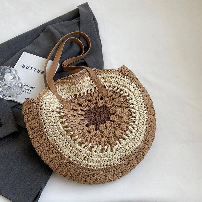 Seaside conch straw shoulder bag