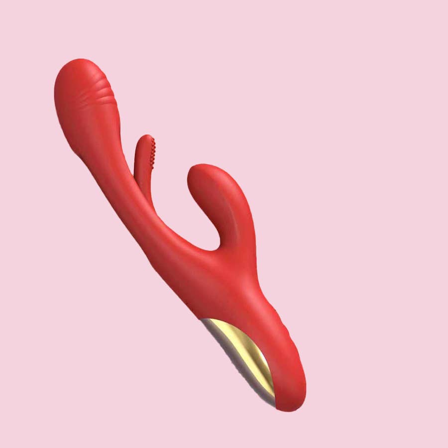Hollow-out sucking and slapping vibrator