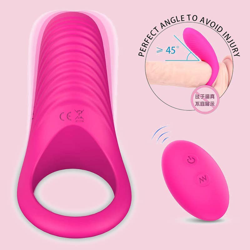 Remote-controlled Wireless Vibrator Lock Ring