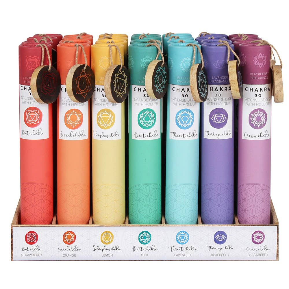 Seven Chakra Incense Display (28pcs)