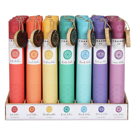 Seven Chakra Incense Display (28pcs)