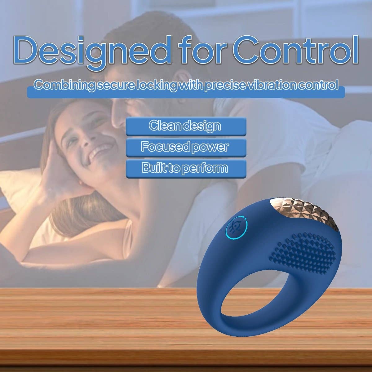 AIERSHA Orbit Ring:  App-Control Vibrating Locking Ring