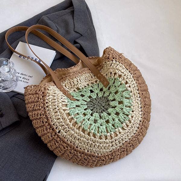 Seaside conch straw shoulder bag