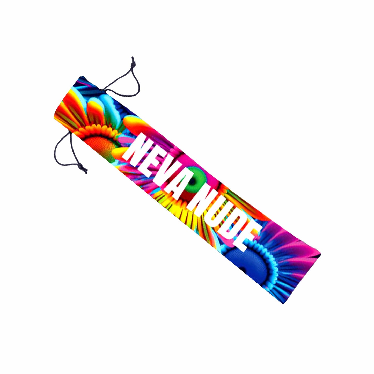 Neon Carnival Daisy Blacklight Folding Fan