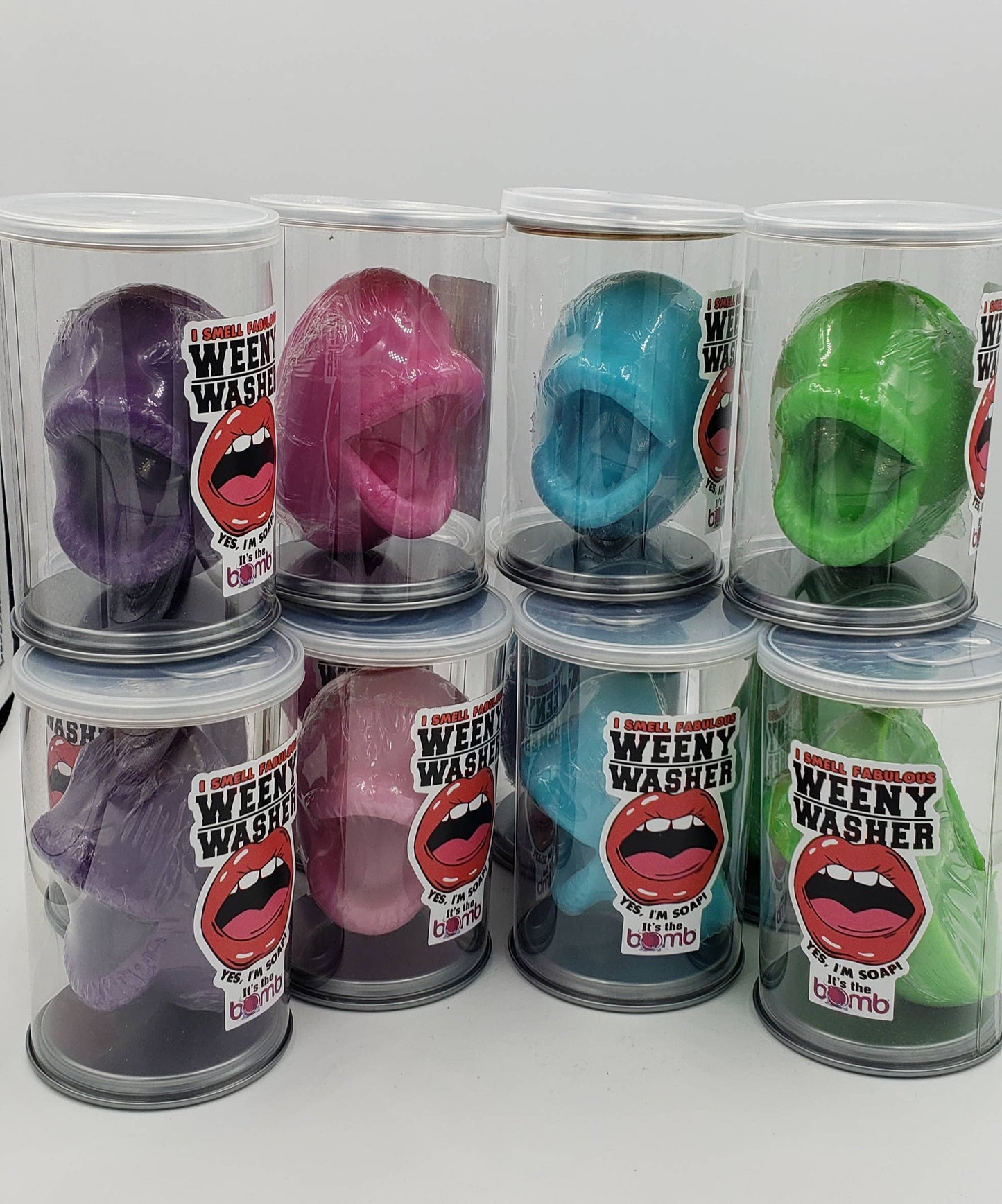 12 Weenie 'Weeny Washer' Soaps Mouth in a Cute Pop Gift Cans