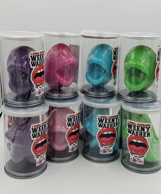 12 Weenie 'Weeny Washer' Soaps Mouth in a Cute Pop Gift Cans