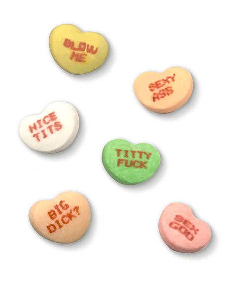 X-Rated Valentine's Conversation Candy Hearts- 24 Pack