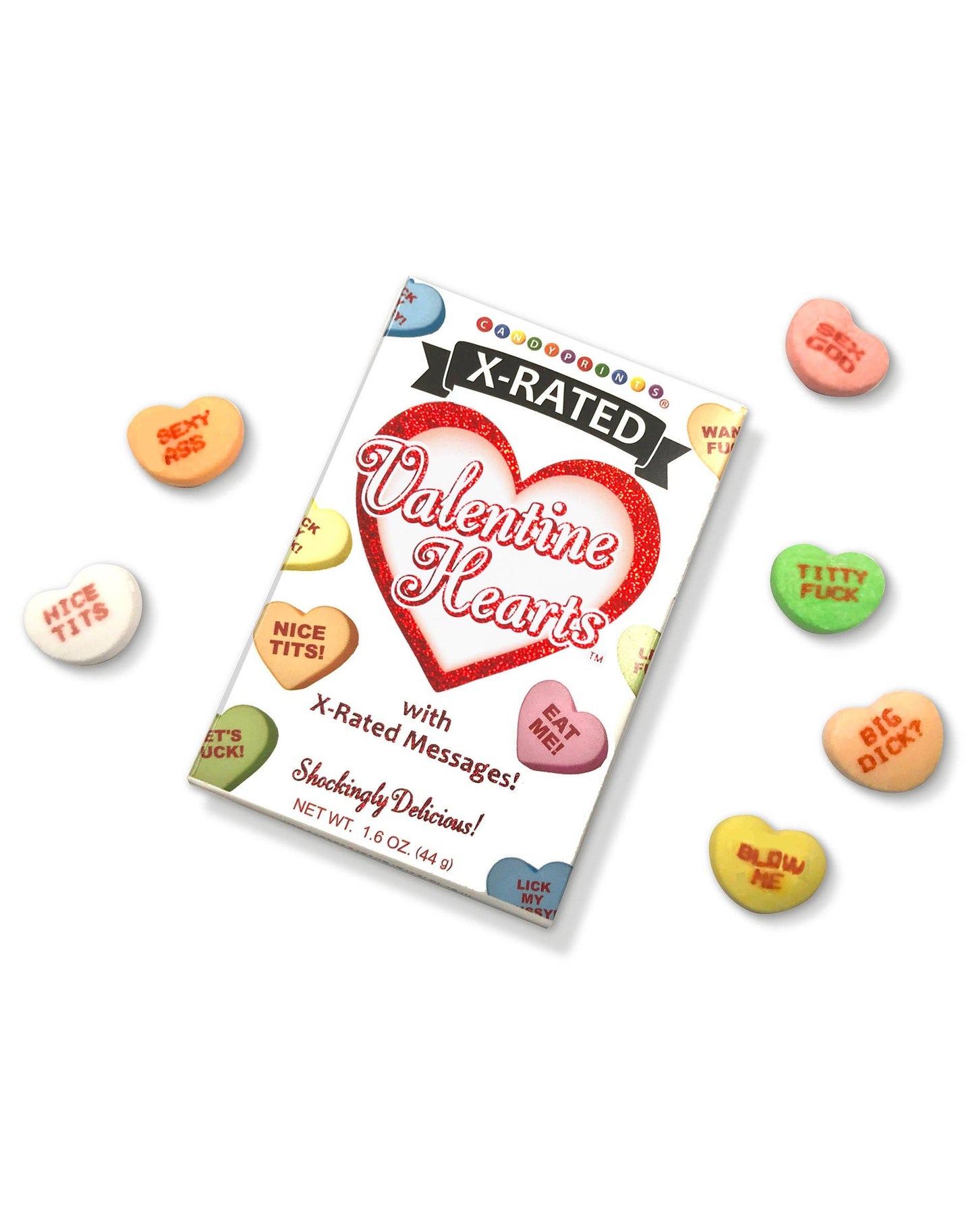 X-Rated Valentine's Conversation Candy Hearts- 24 Pack
