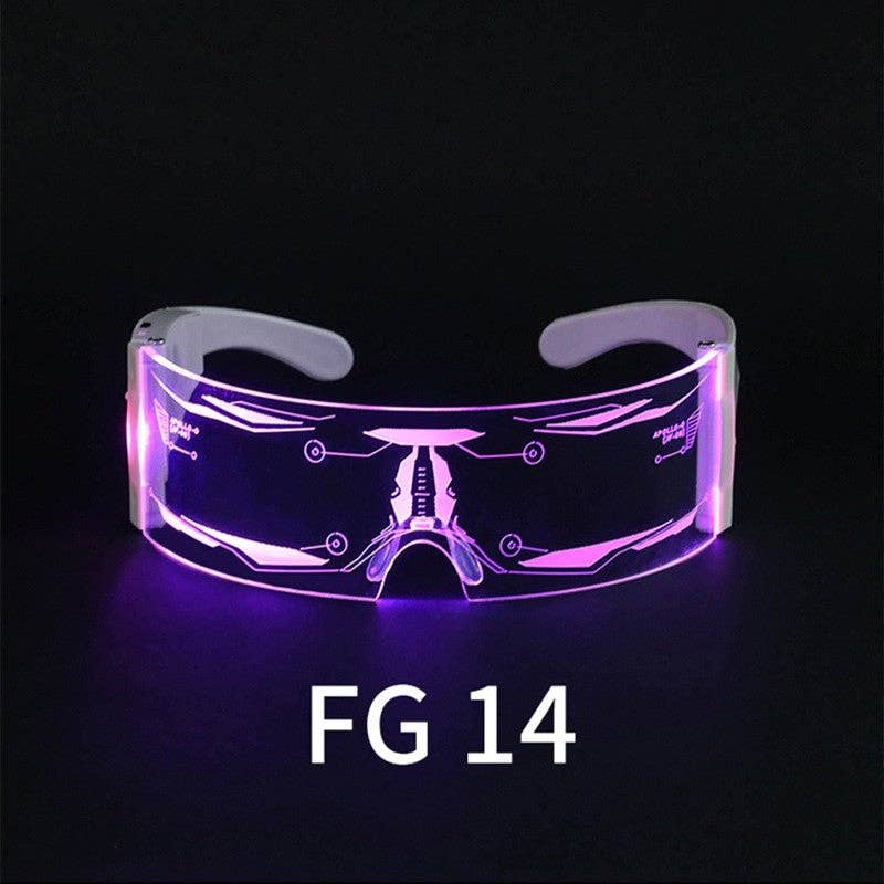Color-Changing LED Glasses With Foldable Side For Charging