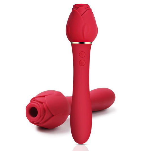 Rose sucking vibrator sucking breast teasing female sex toys