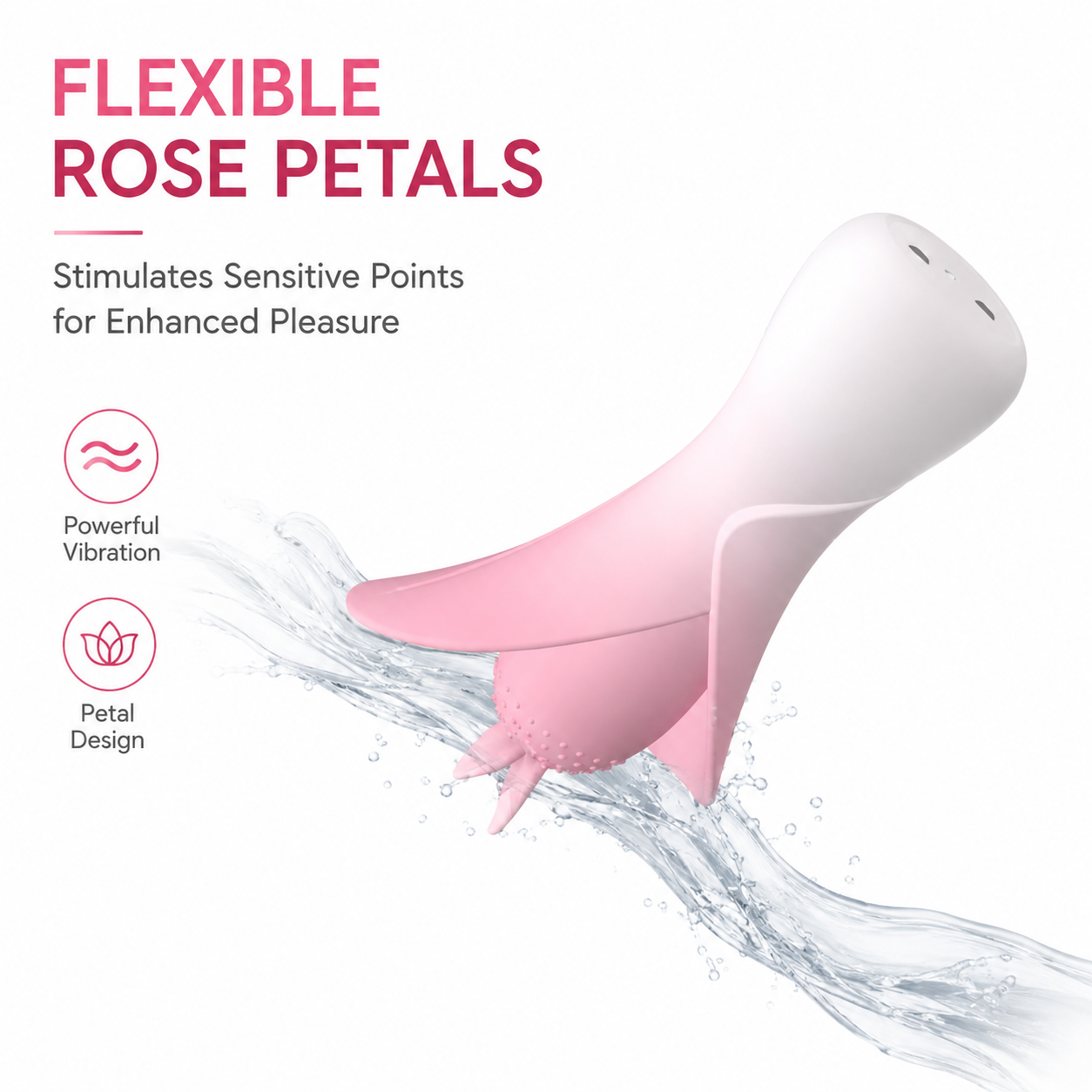 Rose Lily Clitoral StimulatorWaterproof Floral Wellness Gift