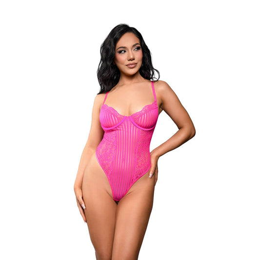 Juliette Crotchless Teddy - nt 2436NPK