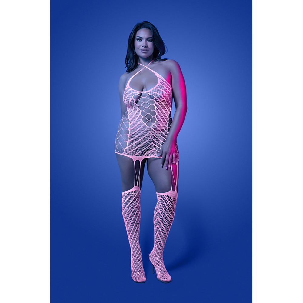 Queen Size Metamorphic Bodystocking Dress - nv GL2550