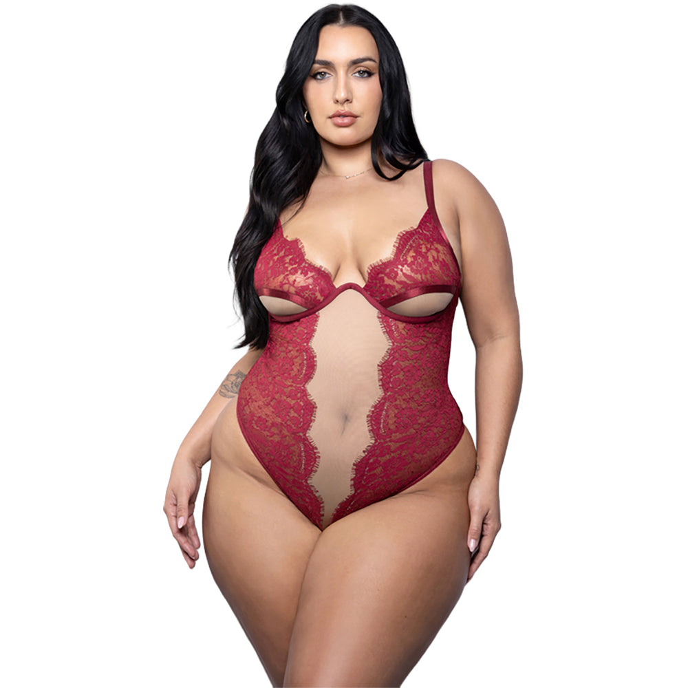 Queen Size Anya Lace Teddy - nv 2659XGAR