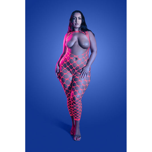 Queen Size Want It All Bodystocking & Pasties - nv GL2661