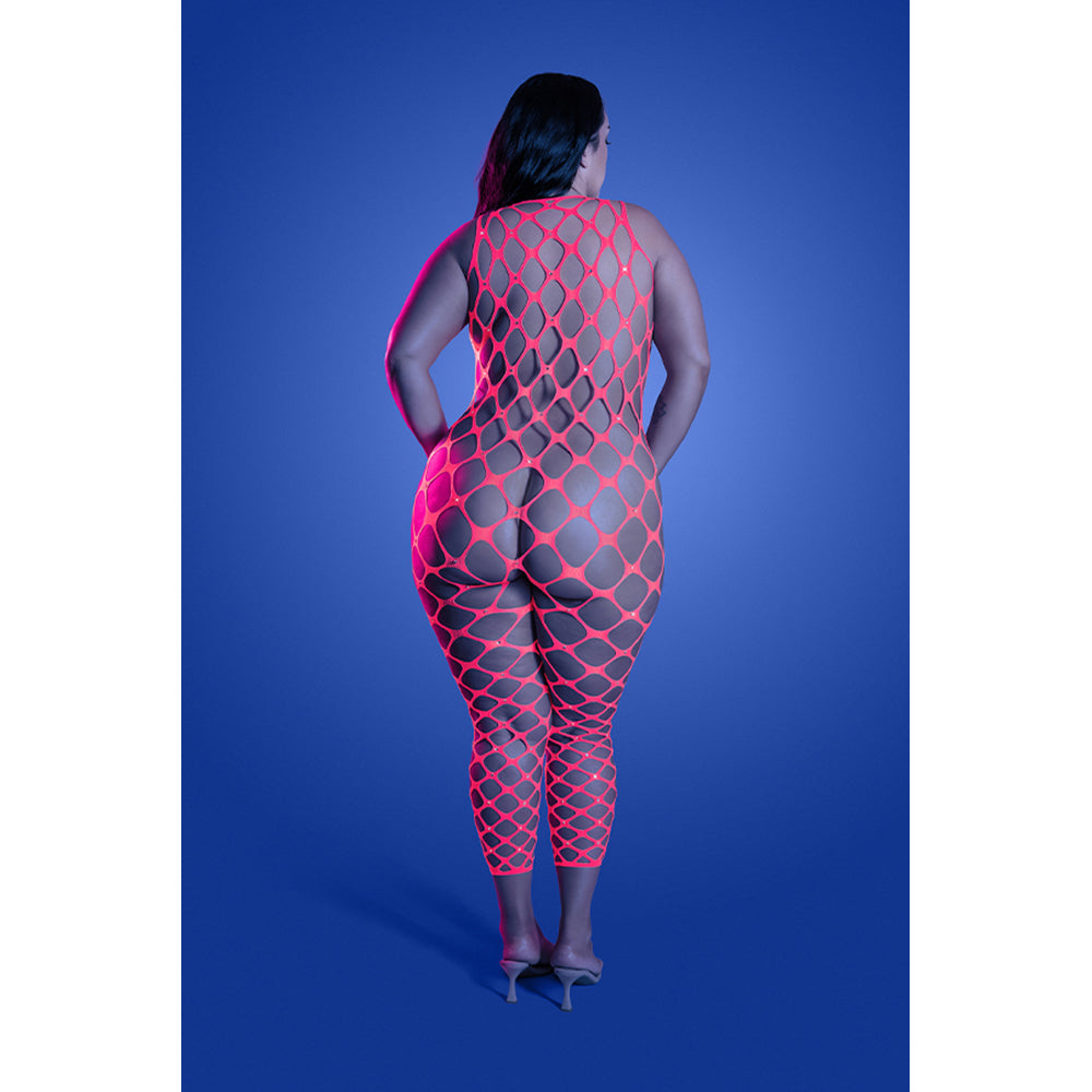 Queen Size Want It All Bodystocking & Pasties - nv GL2661