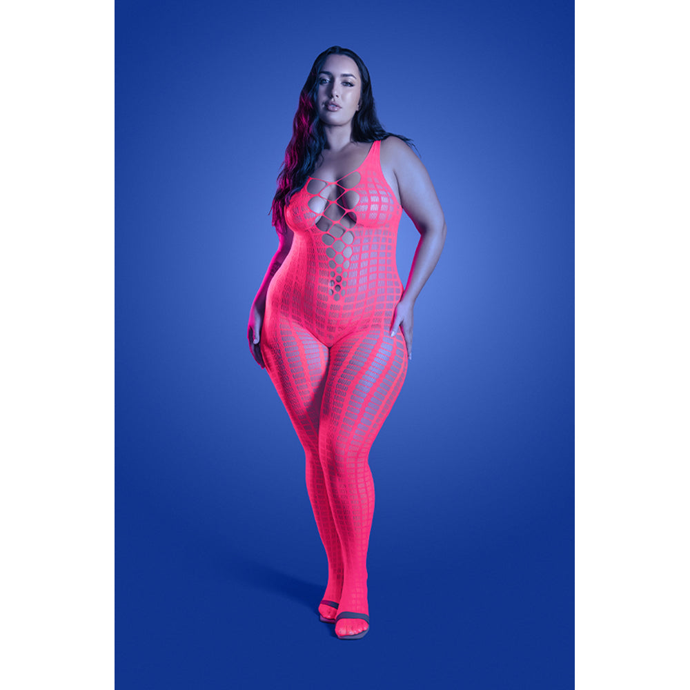 Queen Size Turn Up Bodystocking - GL2663