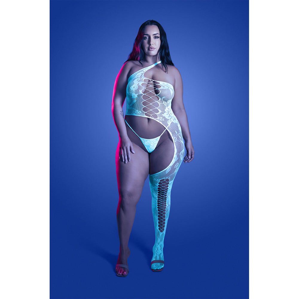 Queen Size Lights Get Low Bodystocking & Panty - GL2664