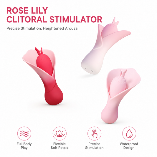 Rose Lily Clitoral StimulatorWaterproof Floral Wellness Gift