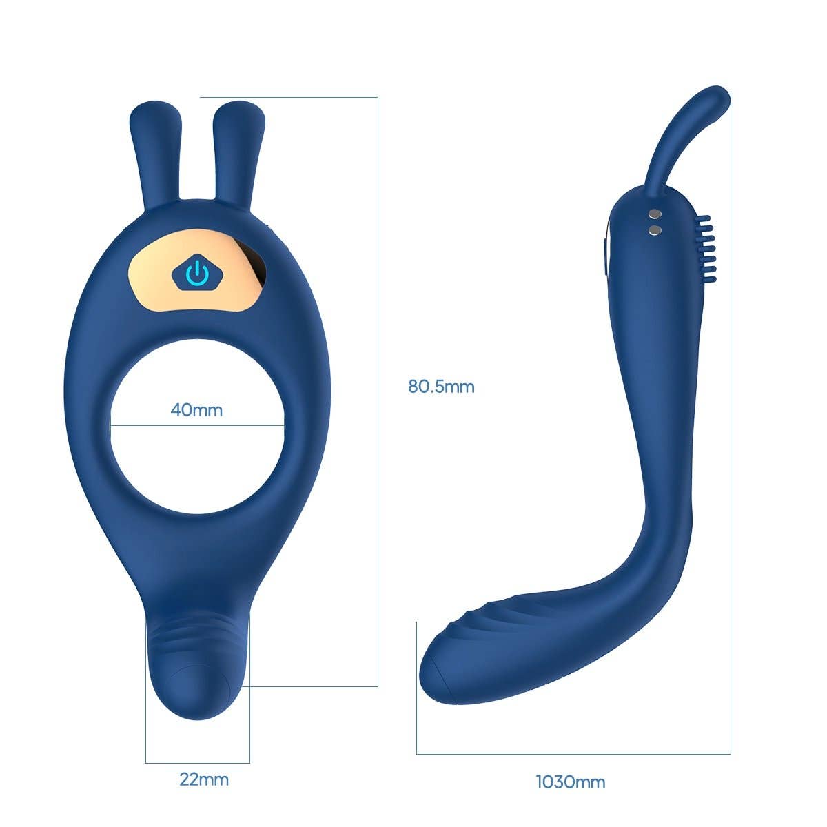AIERSHA Axis Link App-Control Dual-Motor  Vibrator cock Ring