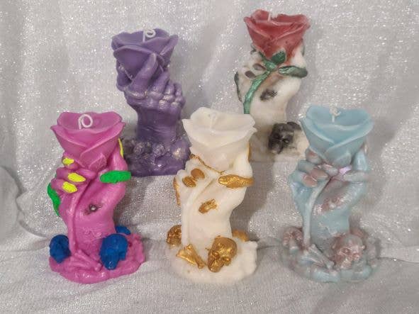 Witch's Rose Candles