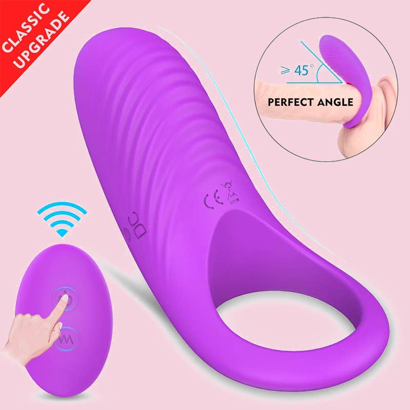 Remote-controlled Wireless Vibrator Lock Ring