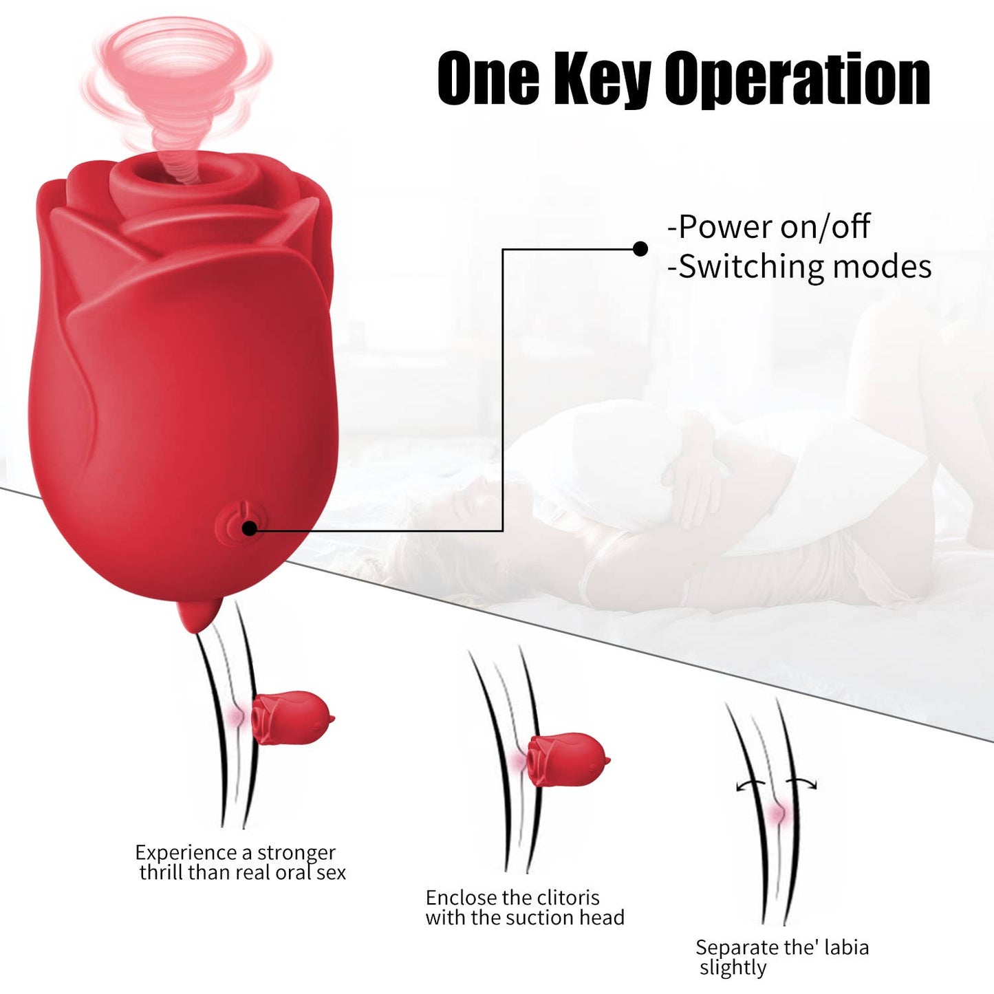 Rose and tongue 2 in 1 Adult Sex Toys