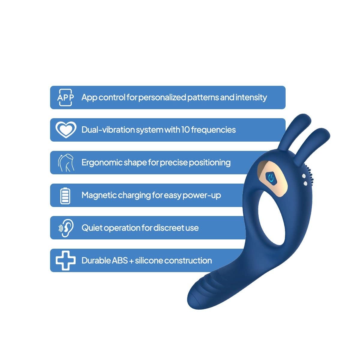 AIERSHA Axis Link App-Control Dual-Motor  Vibrator cock Ring