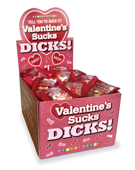 Valentine's Sucks Dicks Candy- Display of 100