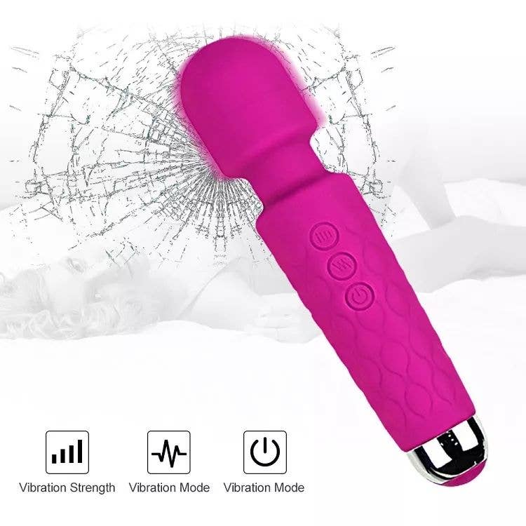 20 Speed Waterproof Wand Vibrator for Women Massage Toy