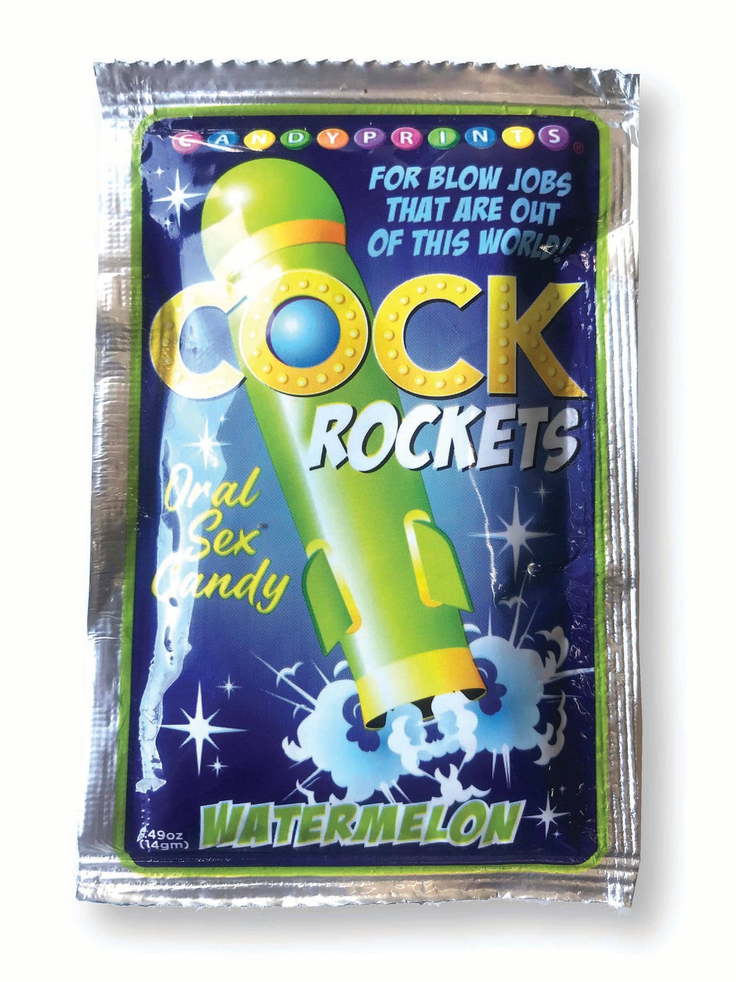 Cock Rockets Oral Sex Candy, POP Display of 36 Grape, Watermelon & Strawberry 🍇 🍉 🍓