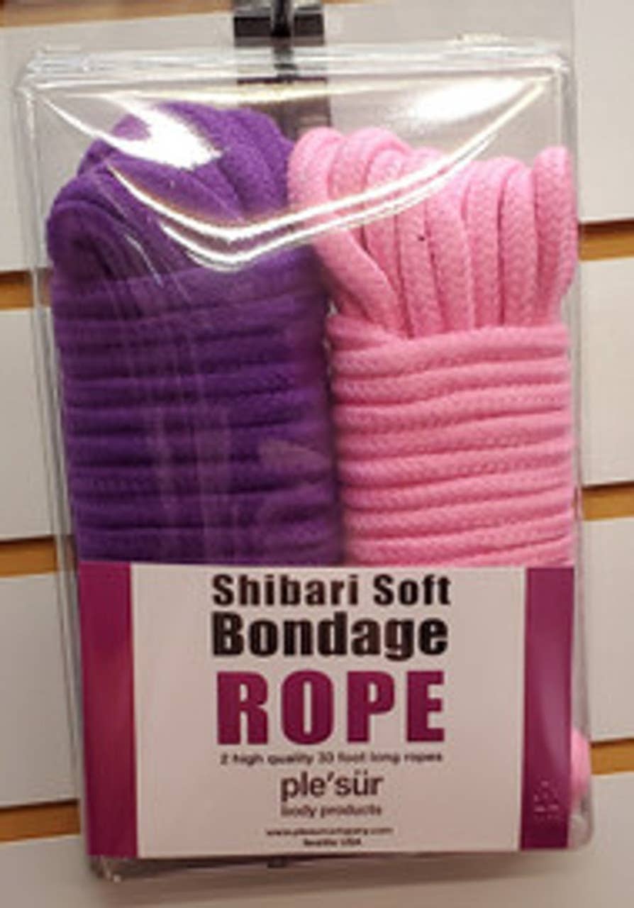 Rope 2 Pack Shibari Bondage Rope Kit - Pink & Black