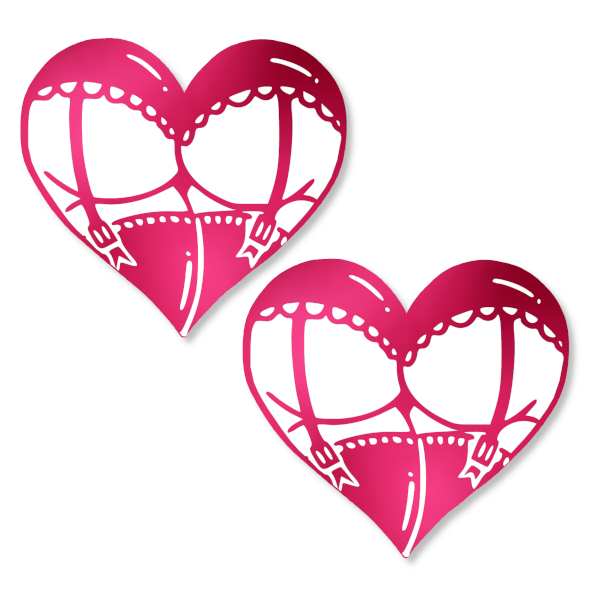 Cheeky Booty Heart Nipple Cover Pasties